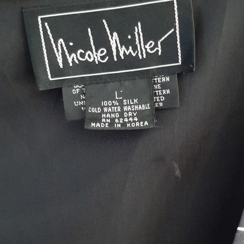 Nicole Miller silk vest